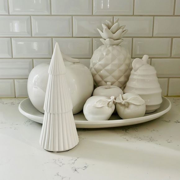 Scott Living Bisque Christmas Tree Table Decor - Picture 2 of 10